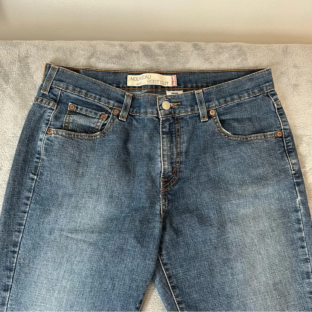 Vintage Levi's 515 Nouveau Boot Cut Jeans Women's‎ Sz 12 M Blue Med Wash Denim
